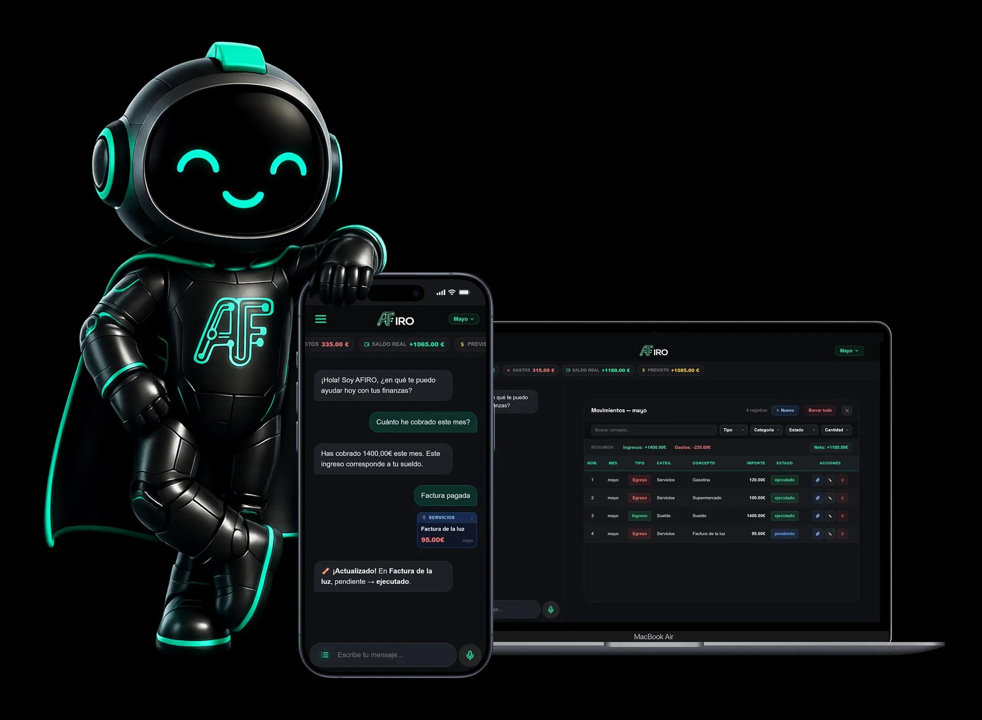 AFIRO — App en móvil y escritorio